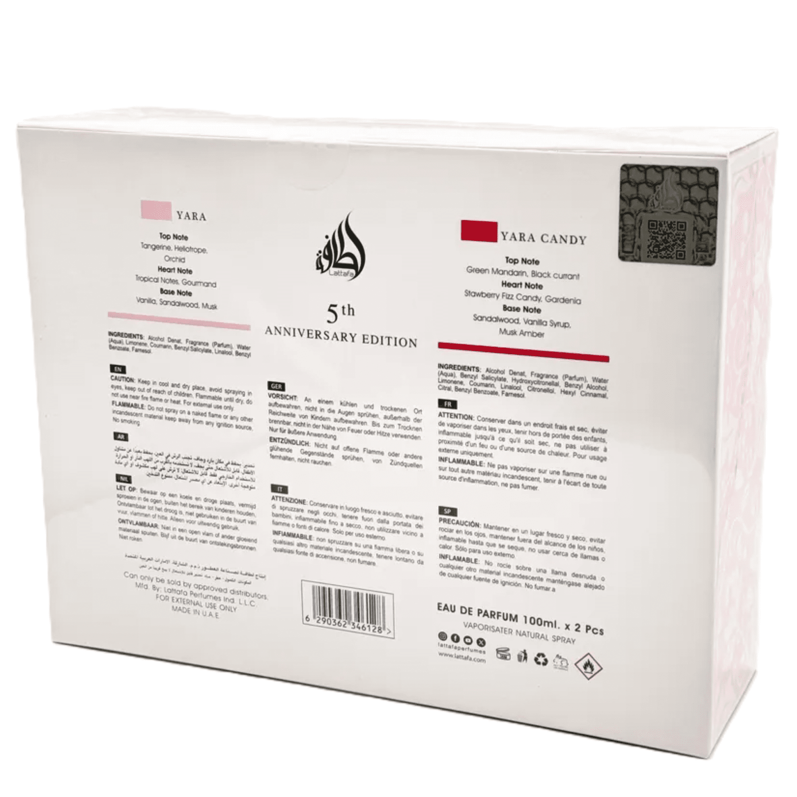 Lattafa Yara Gift Set EDP 100ML Women image 2