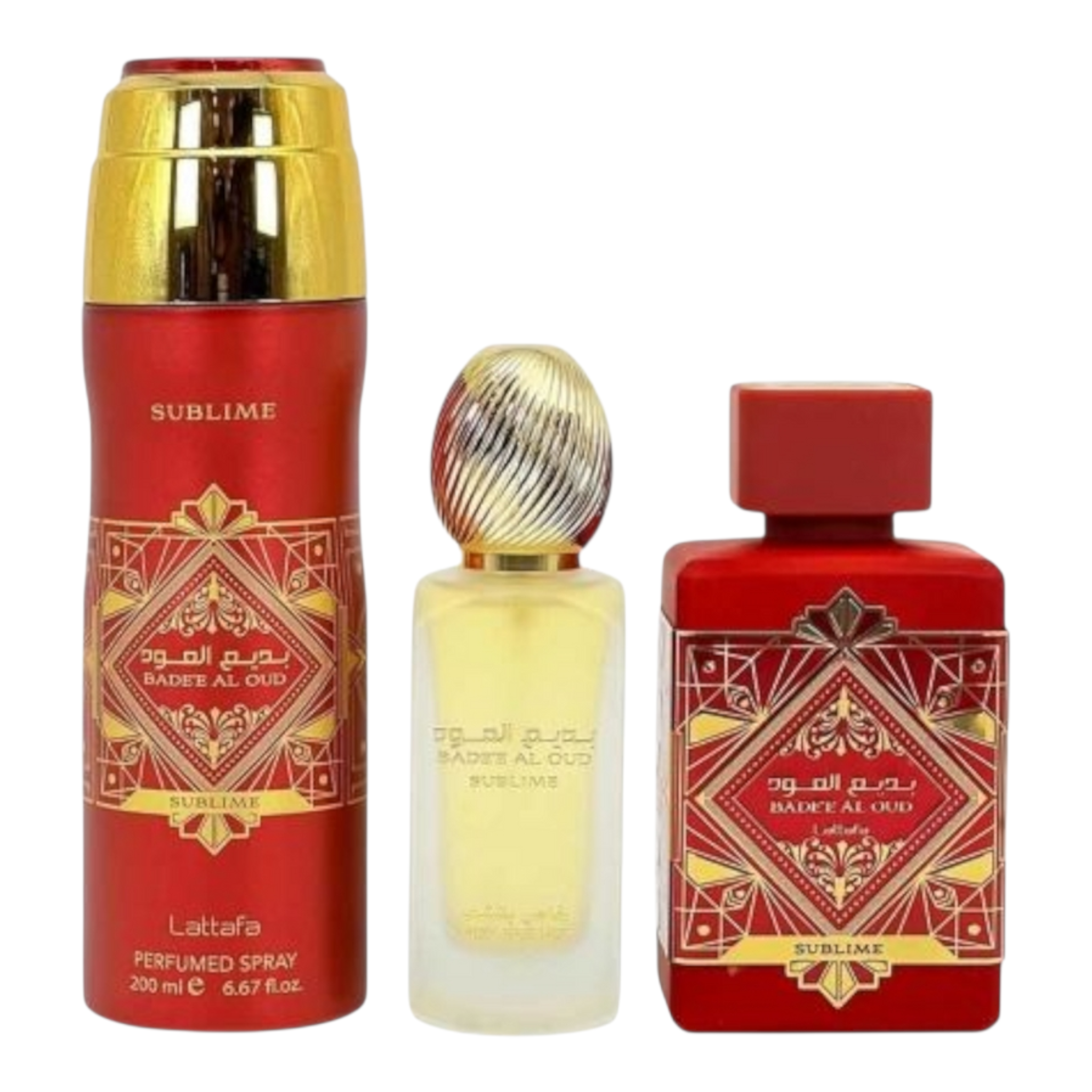 Lattafa Bade'e Al Oud Sublime Gift Set 3 Pcs Unisex