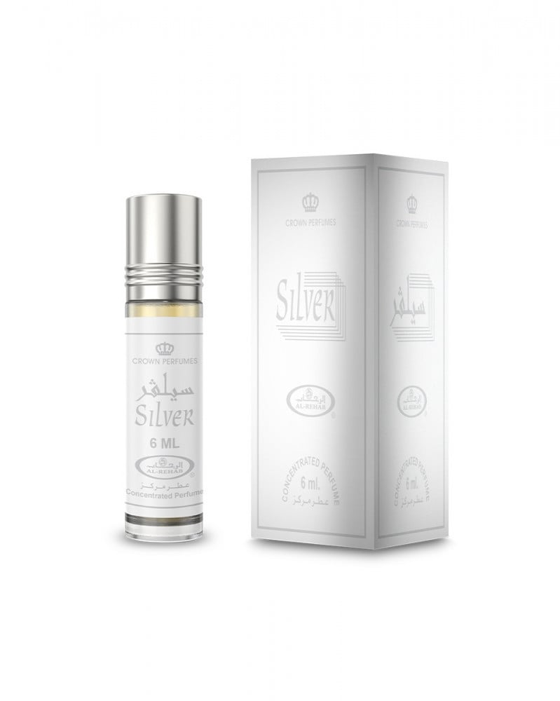 Al Rehab Silver Roll Oil Perfume 6ML Men