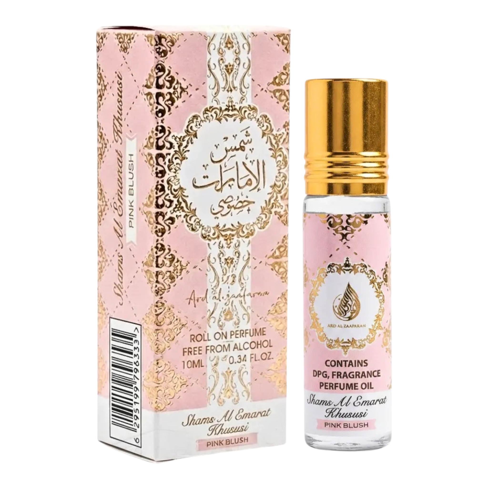 Ard Al Zaafaran Pink Blush Shams Al Emarat Khususi Roll Oil Perfume 10ML Unisex