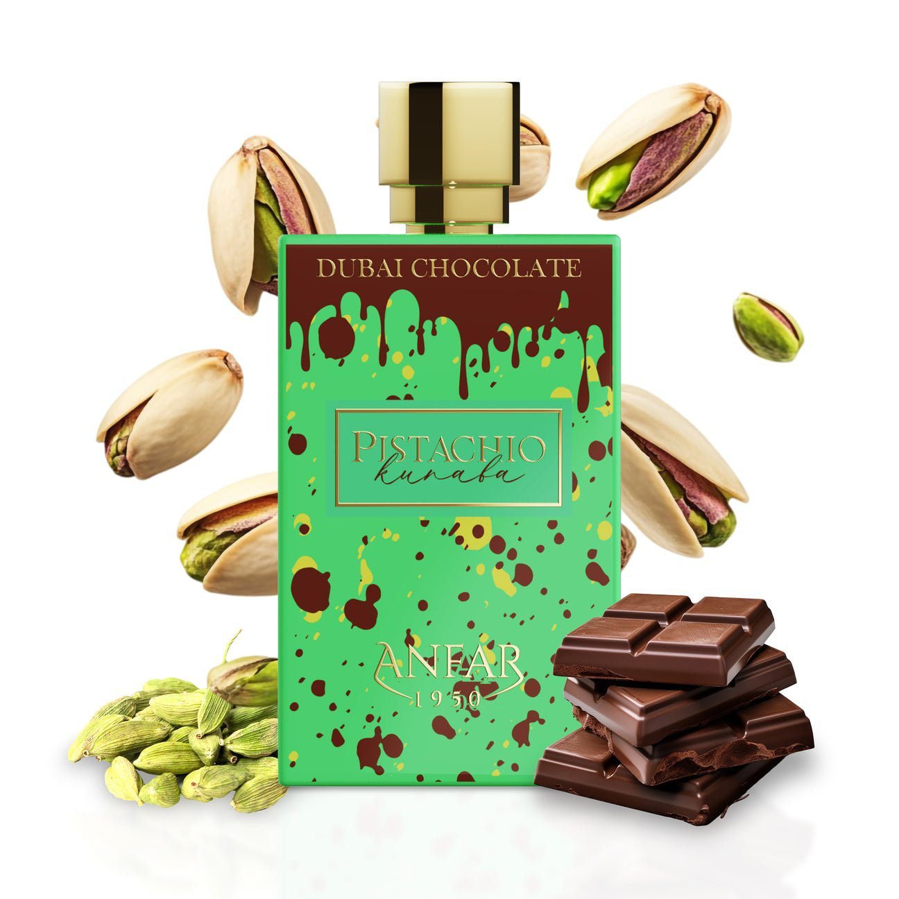 ANFAR PISTACHIO KUNAFA DUBAI CHOCOLATE EDU DE PERFUME 100ML UNISEX - Image 2