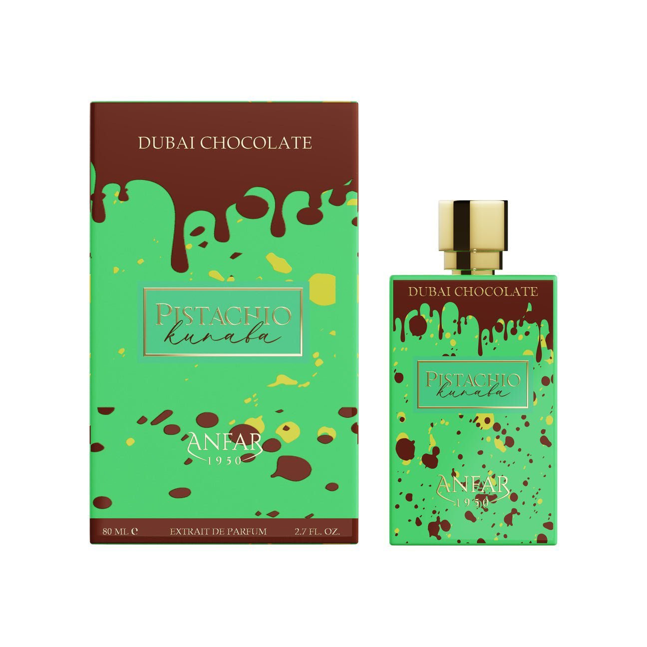 ANFAR PISTACHIO KUNAFA DUBAI CHOCOLATE EDU DE PERFUME 100ML UNISEX
